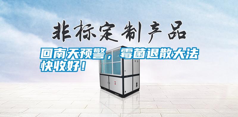 回南天預警，霉菌退散大法快收好！