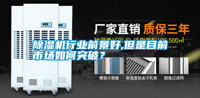 除濕機行業前景好,但是目前市場如何突破？