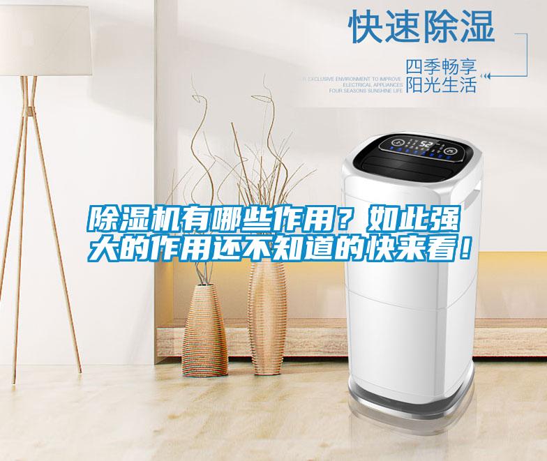 除濕機有哪些作用？如此強大的作用還不知道的快來看！