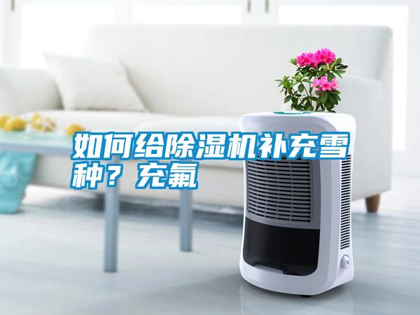 如何給除濕機補充雪種？充氟