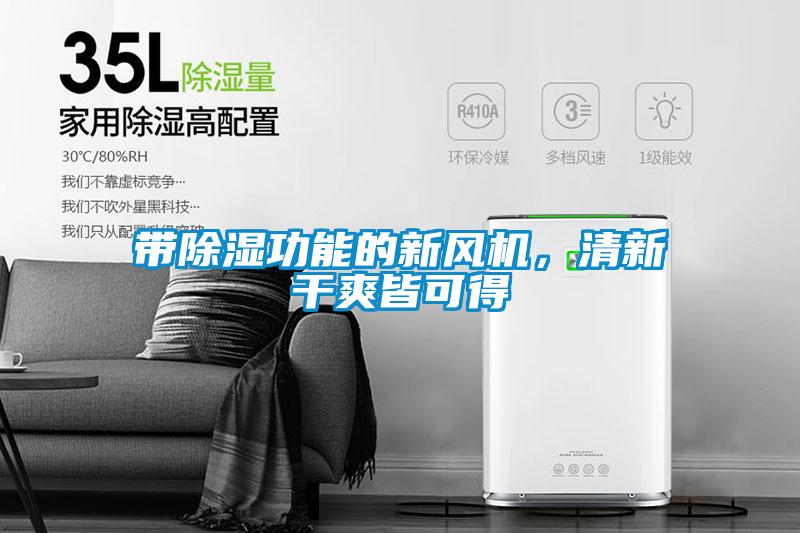 帶除濕功能的新風(fēng)機(jī)，清新干爽皆可得