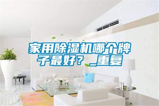 家用除濕機(jī)哪個牌子最好？_重復(fù)