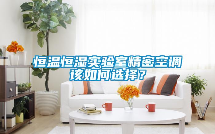 恒溫恒濕實驗室精密空調該如何選擇？