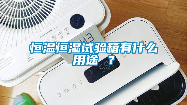 恒溫恒濕試驗箱有什么用途 ？