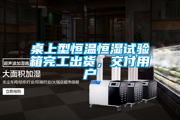 桌上型恒溫恒濕試驗箱完工出貨，交付用戶