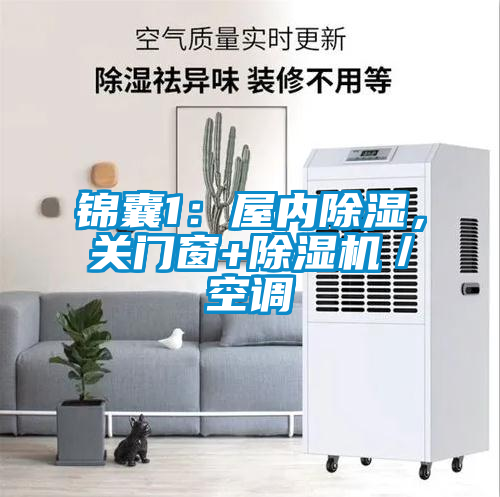 錦囊1：屋內除濕，關門窗+除濕機／空調