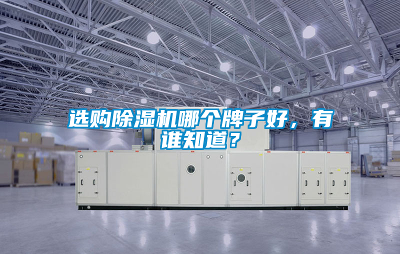 選購除濕機哪個牌子好，有誰知道？