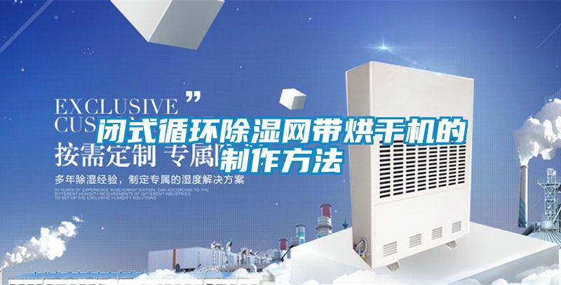 閉式循環(huán)除濕網(wǎng)帶烘干機的制作方法