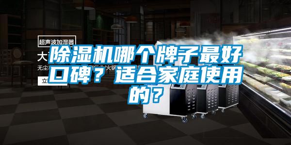 除濕機哪個牌子最好口碑？適合家庭使用的？