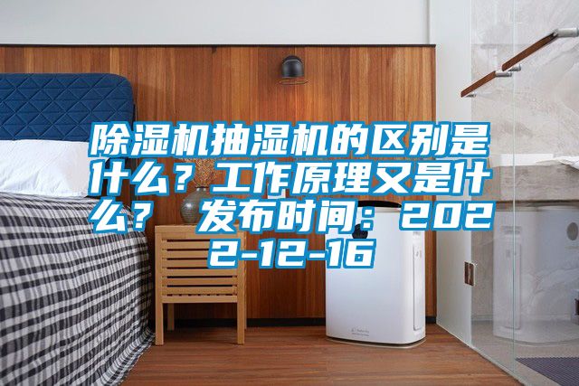 除濕機抽濕機的區別是什么？工作原理又是什么？ 發布時間：2022-12-16