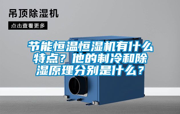 節(jié)能恒溫恒濕機有什么特點？他的制冷和除濕原理分別是什么？