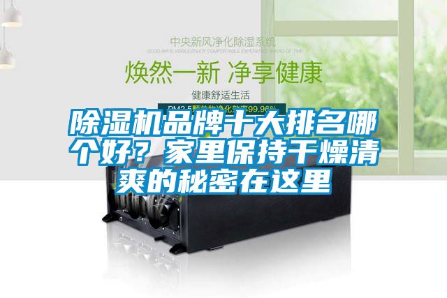 除濕機(jī)品牌十大排名哪個(gè)好？家里保持干燥清爽的秘密在這里