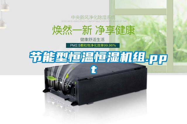 節(jié)能型恒溫恒濕機組.ppt