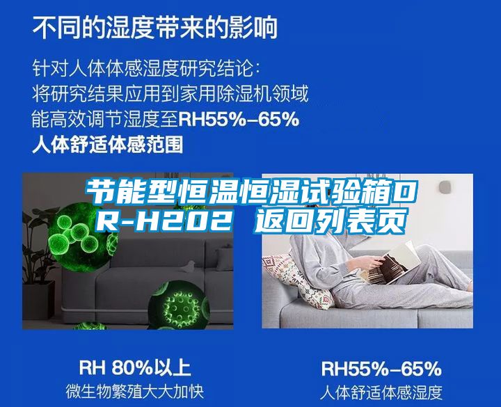節(jié)能型恒溫恒濕試驗箱DR-H202 返回列表頁