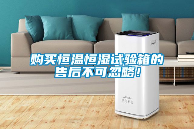 購(gòu)買恒溫恒濕試驗(yàn)箱的售后不可忽略！