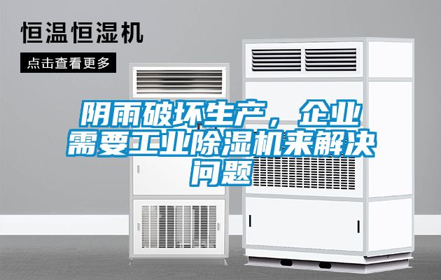 陰雨破壞生產，企業需要工業除濕機來解決問題